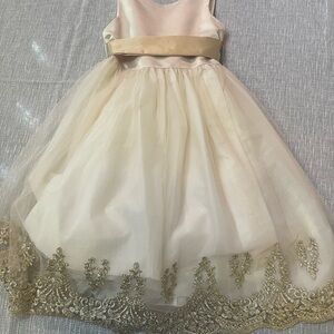 Cream Sleeveless Spaghetti Strap Formal Sundress